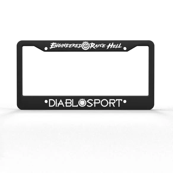Diablo Sport License Plate Frame Durable plastic license plate frame black